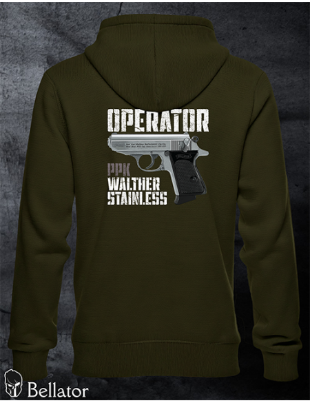 Sweatshirt Operator Walther PPK Stainless black