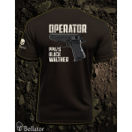 T-shirt Operator Walther PPK with Black black