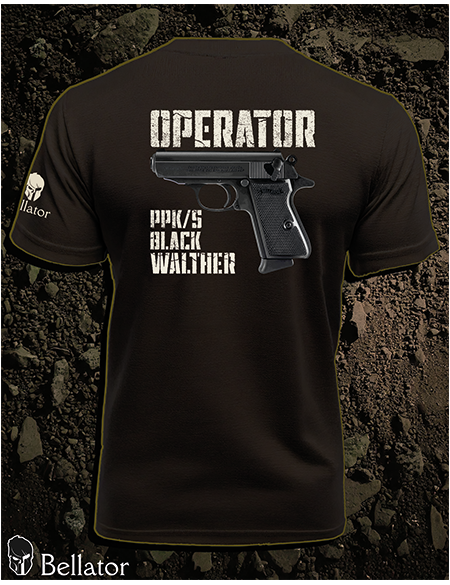 T-shirt Operator Walther PPK with Black black