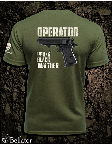 T-shirt Operator Walther PPK with Black black