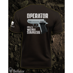 Tričko Operator Walther PPK-s Stainless černá XXL