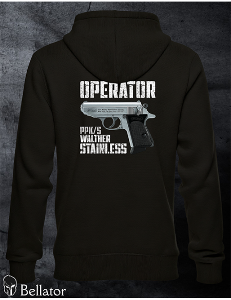 Sweatshirt Operator Walther PPK-s Stainless black