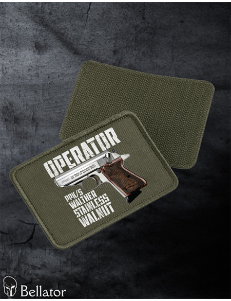 Operator patch Walther PPK-s Stainless Walnut black