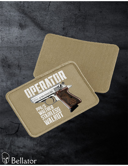 Nášivka Operator Walther PPK-s Stainless Walnut