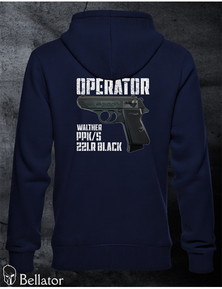 Mikina Operator Walther PPK-s 22LR Black černá