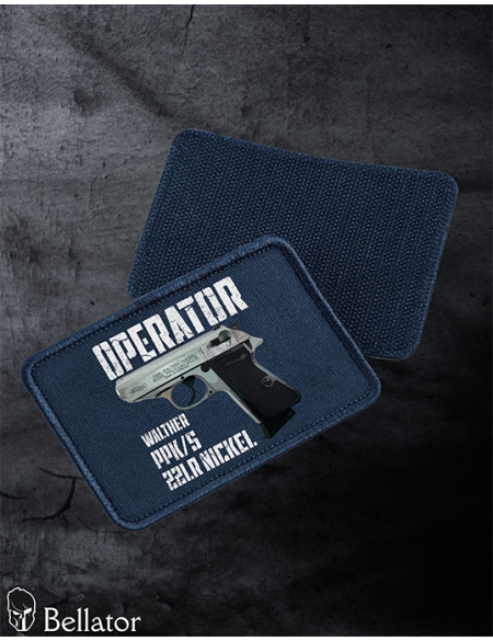 Nášivka Operator Walther PPK-s 22LR Nickel černá