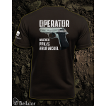 Tričko Operator Walther PPK-s 22LR Nickel černá 3XL