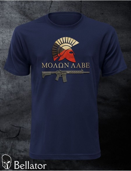 Tričko Molon Labe 3XL tmavě modrá