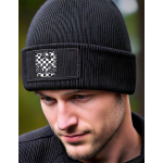Knitted hat symbol Moravian eagle black