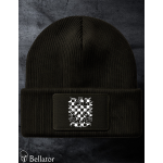 Knitted hat symbol Moravian eagle black