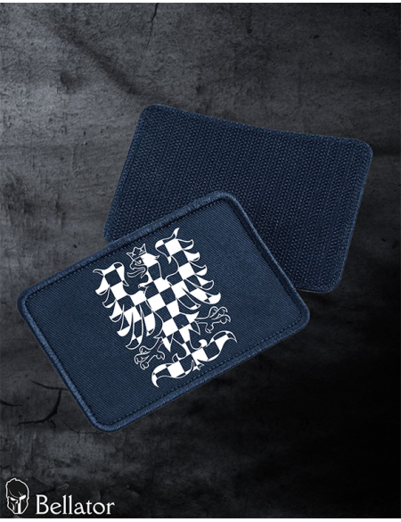 Moravian eagle patch with velcro, black
