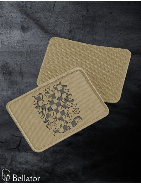 Moravian eagle patch with velcro, black