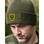 Knitted hat Silesian Eagle symbol 02 black