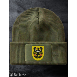 Knitted hat Silesian Eagle symbol 02 black