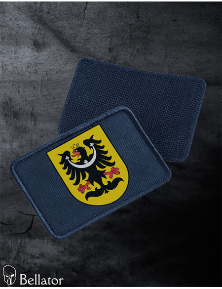 Silesian Eagle Patch 01 with Velcro, black
