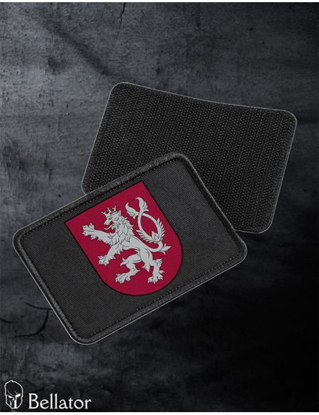 Patch Bohemian Lion 02 with Velcro, black