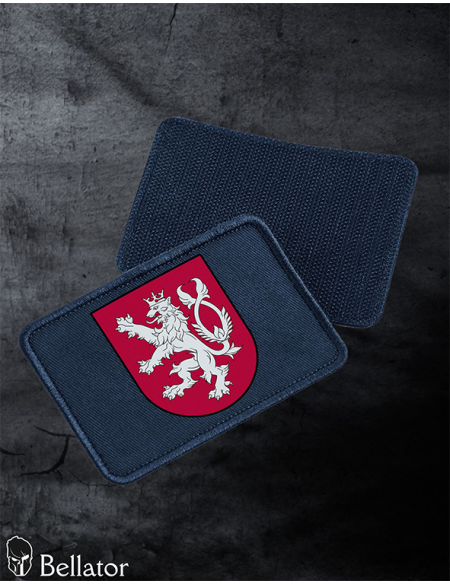 Patch Bohemian Lion 02 with Velcro, black