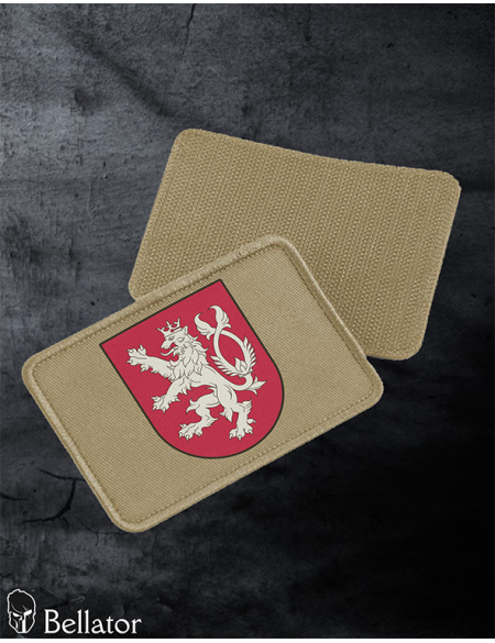 Patch Bohemian Lion 02 with Velcro, black