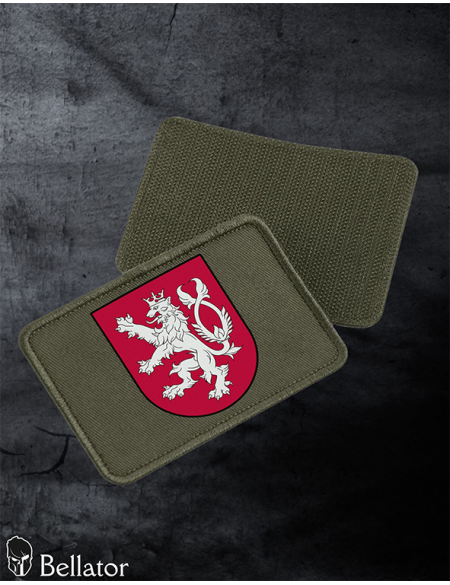 Patch Bohemian Lion 02 with Velcro, black