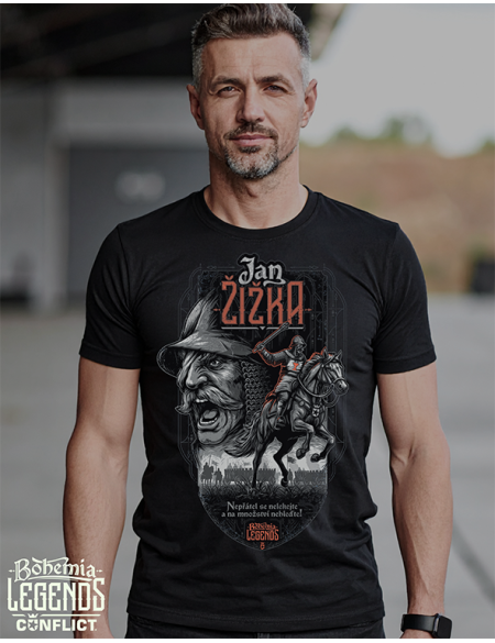 Tričko Jan Žižka černé barvy S