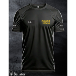 T-shirt Firefighters print front large emblem black