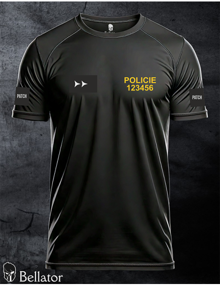 T-shirt Firefighters print front large emblem black