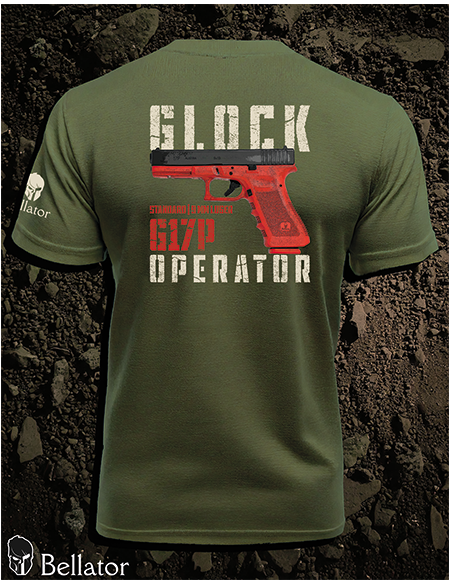 T-shirt Operator Glock G17P olive