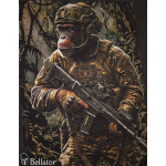Tričko Bellator Guerilla Chimp černá XL