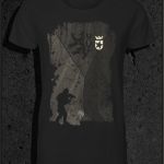 T-shirt Czech flag Grafitové S