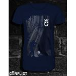 T-shirt Czech flag Dark blue XXL
