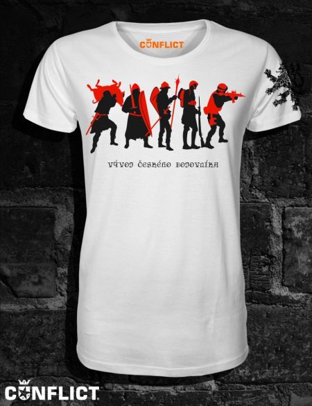T-shirt Development of the Czech fighter white XXL
