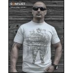 T-shirt Czech soldier gray S