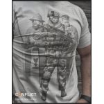 T-shirt Czech soldier gray S