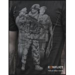 T-shirt Czech soldier black S