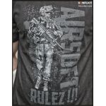 T-shirt Airsoft rulez black S