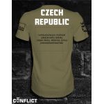 Sports T-shirt CZECH REPUBLIC L Olive