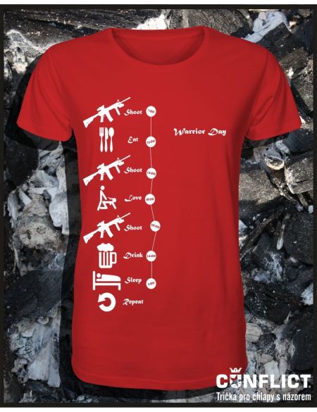 T-shirt Warrior day red XXL