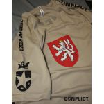 Sports T-shirt CZECH REPUBLIC L desert