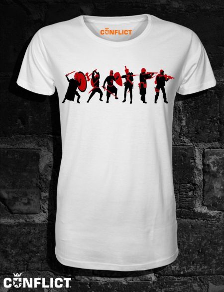 T-shirt world warrior evolutions S white