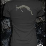 T-shirt Gazela army ladies graphite