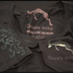 T-shirt Gazela army ladies graphite