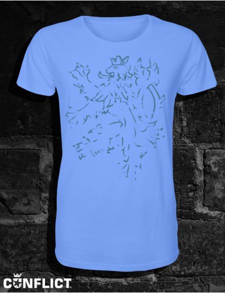 Functional t-shirt with lion XXL blue