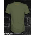 Functional t-shirt with lion M Olive