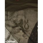T-shirt Czech flag Olivová S