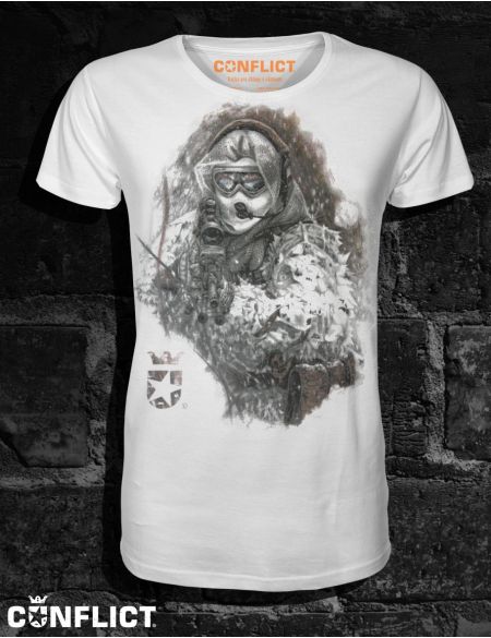 T-shirt Winter warrior L white