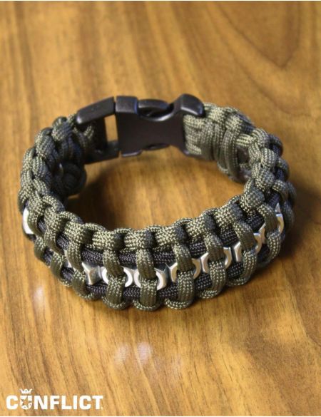 Paracord bracelet olive + mother