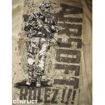 T-shirt Airsoft Rulez khaki women's XXL