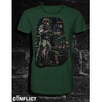 T-shirt Dog Warrior XL green