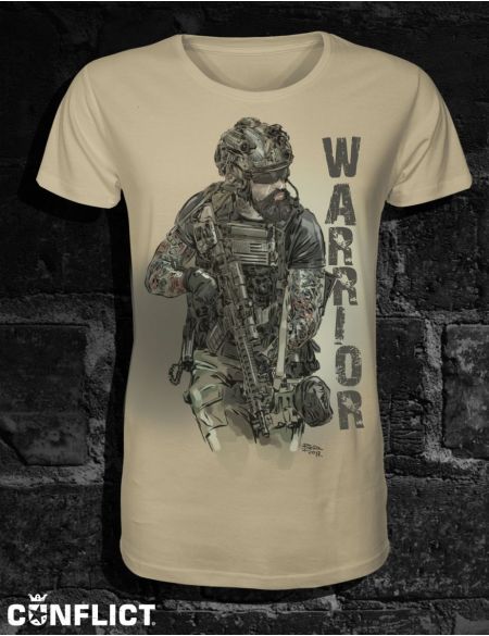 T-shirt Tactical Bearded Man XXL desert