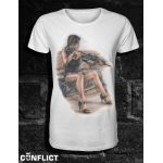 T-shirt Girl Warrior XXL white